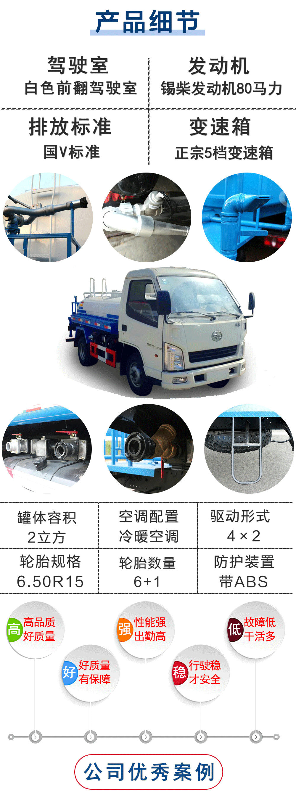 解放红塔蓝牌2方洒水车_16