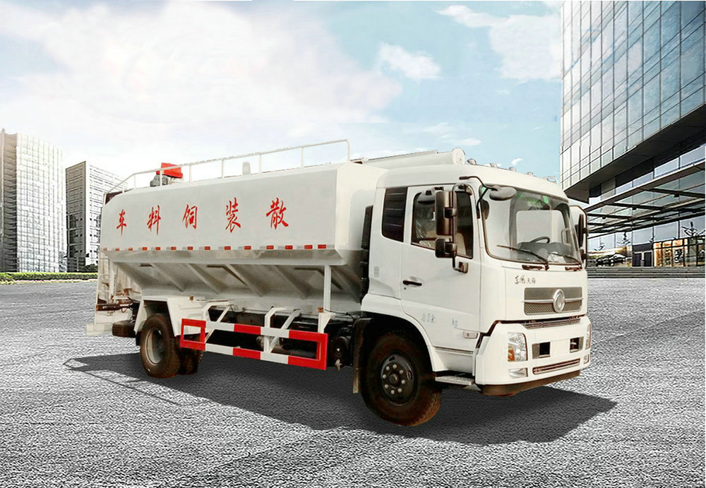 天锦10吨单桥饲料运输车_02