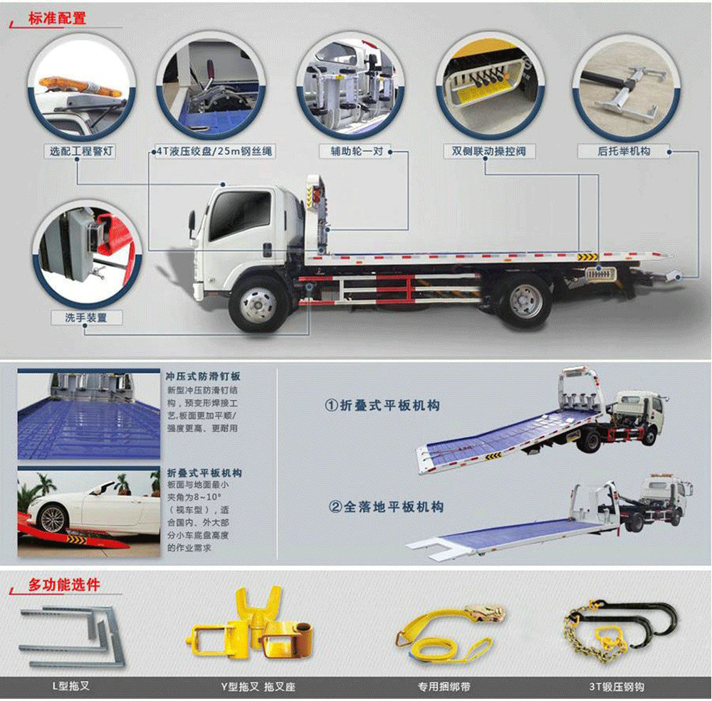 五十铃CLW5070TQZQ5一拖二清障车_12