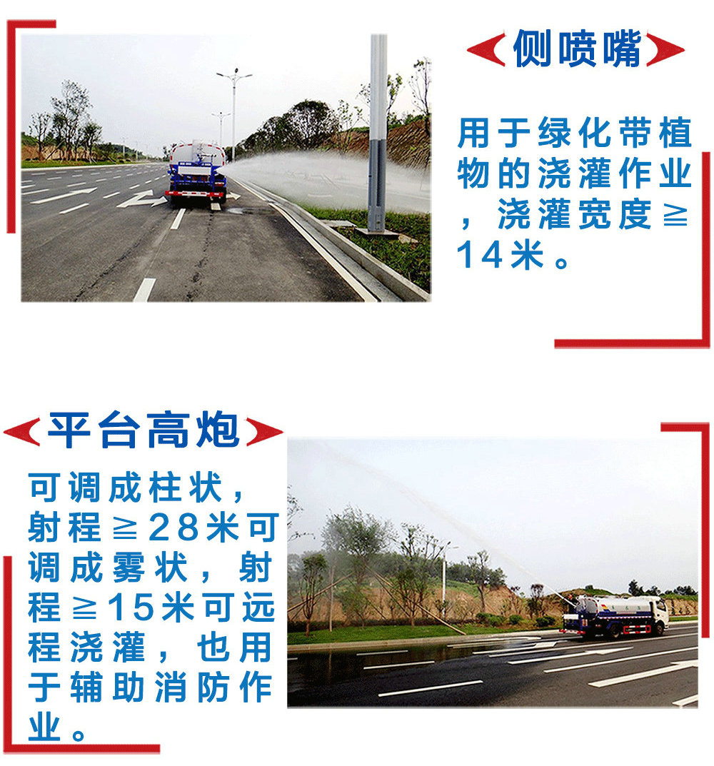 国六东风多利卡5方洒水车_12