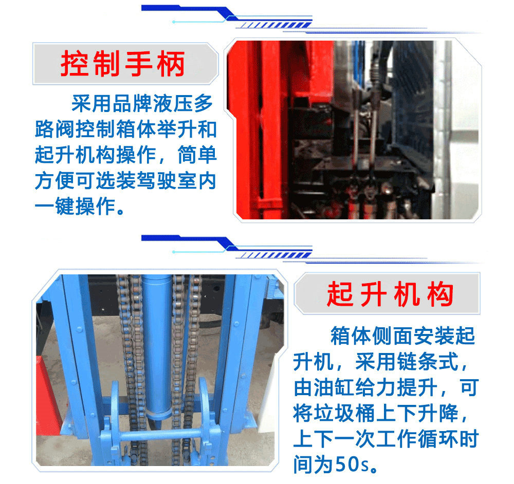 国六长安汽油机挂桶垃圾车_16