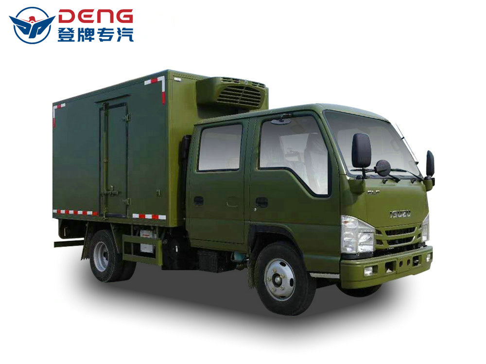 国六庆铃五十铃100P双排冷藏车