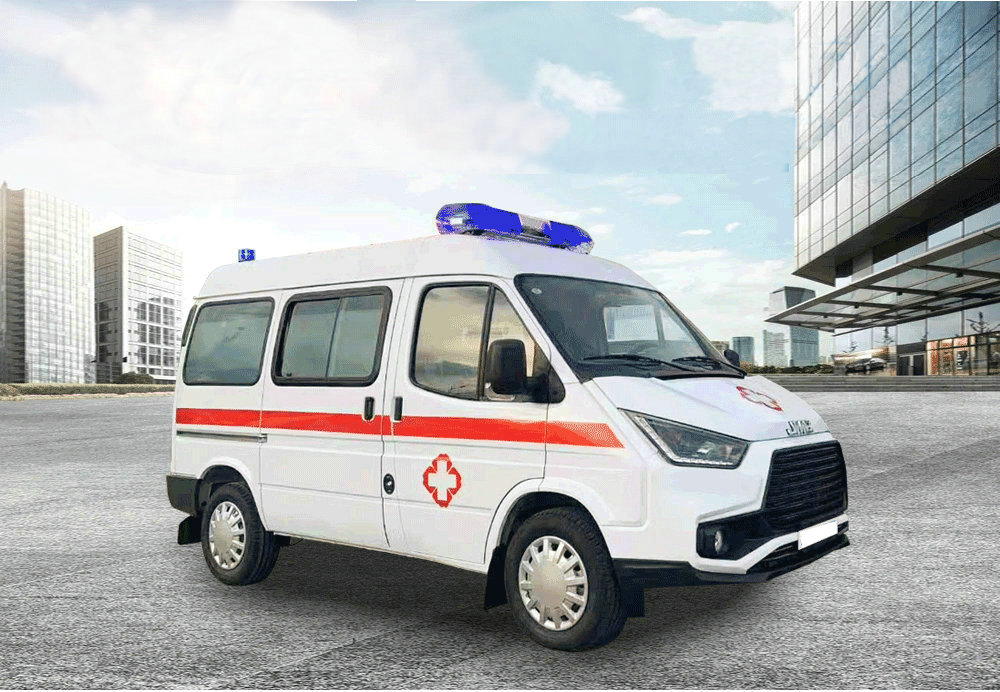 国六江铃特顺短轴转运型救护车_02